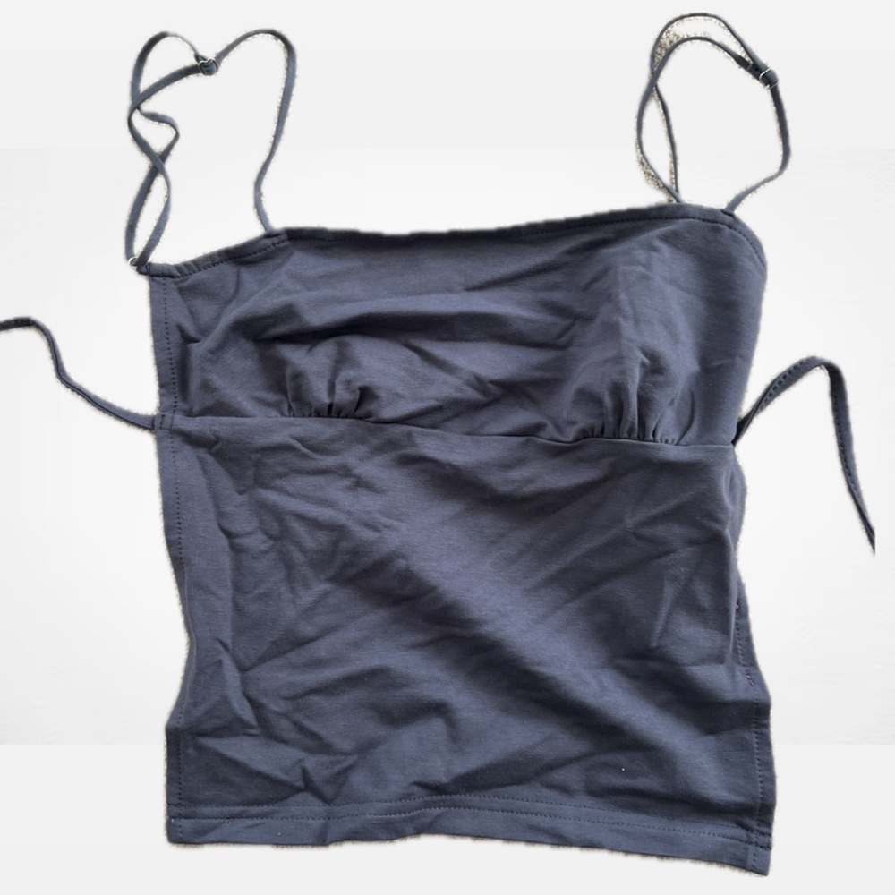 Women's Gray Spaghetti Strap Top